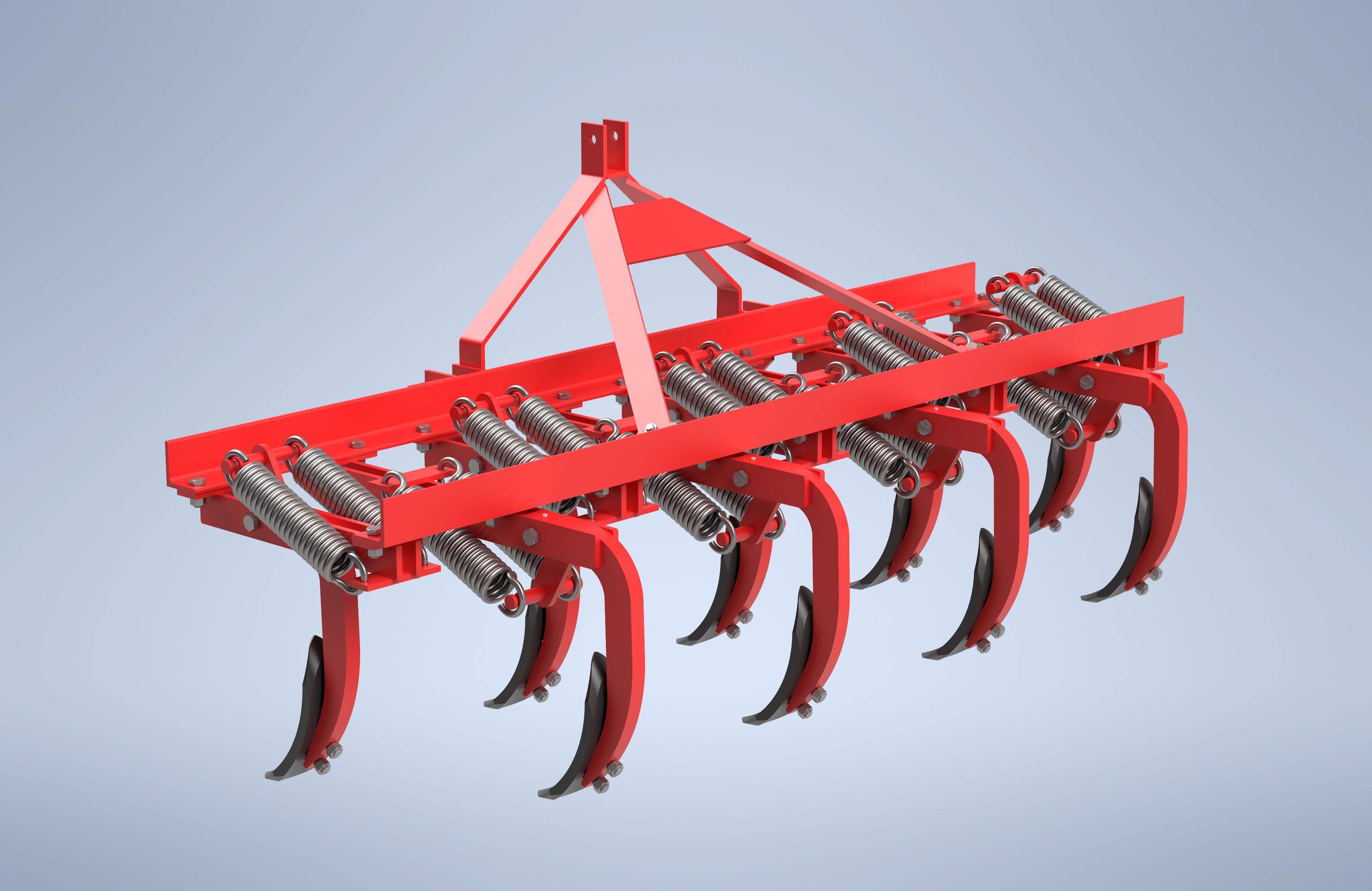 Escarificador — modelação 3D DfMA